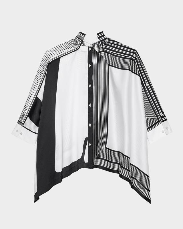 Printed Scarf Top